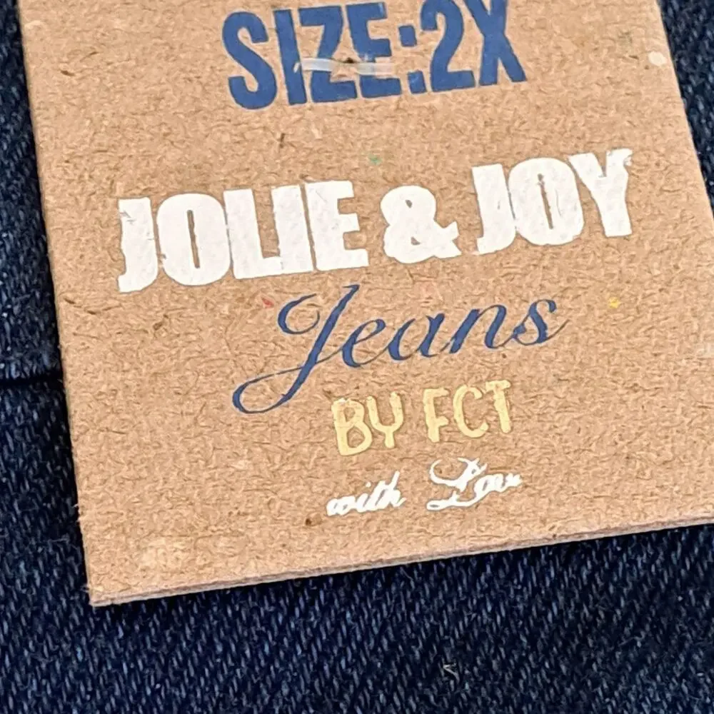 Jolie & Joy By FCT Distressed Denim Shorts NWT Frayed Rhinestone Accent Size 2X